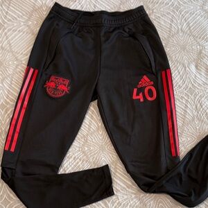 Adidas Mens Black Joggers - Red Bull New York - #40